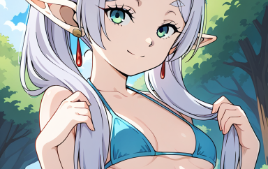 Frieren Bikini Mobile Wallpaper